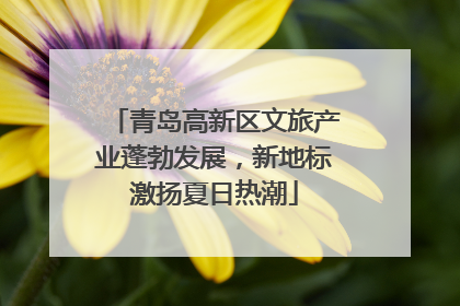 青岛高新区文旅产业蓬勃发展，新地标激扬夏日热潮