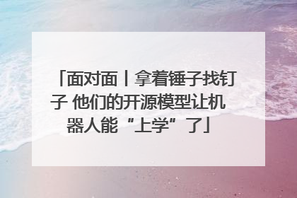 面对面丨拿着锤子找钉子 他们的开源模型让机器人能“上学”了