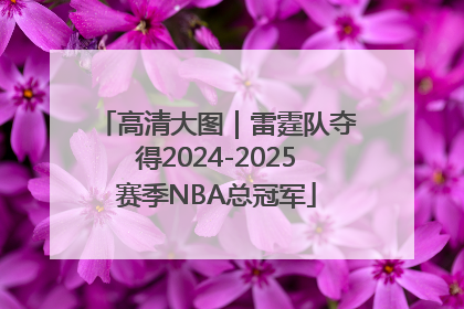 高清大图｜雷霆队夺得2024-2025赛季NBA总冠军