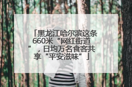黑龙江哈尔滨这条660米“网红街道”，日均万名食客共享“平安滋味”