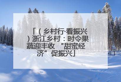 （乡村行·看振兴）浙江乡村：时令果蔬迎丰收 “甜蜜经济”促振兴