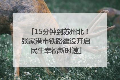 15分钟到苏州北！张家港市铁路建设开启民生幸福新时速