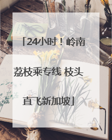 24小时！岭南荔枝乘专线 枝头直飞新加坡