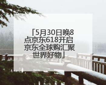 5月30日晚8点京东618开启 京东全球购汇聚世界好物
